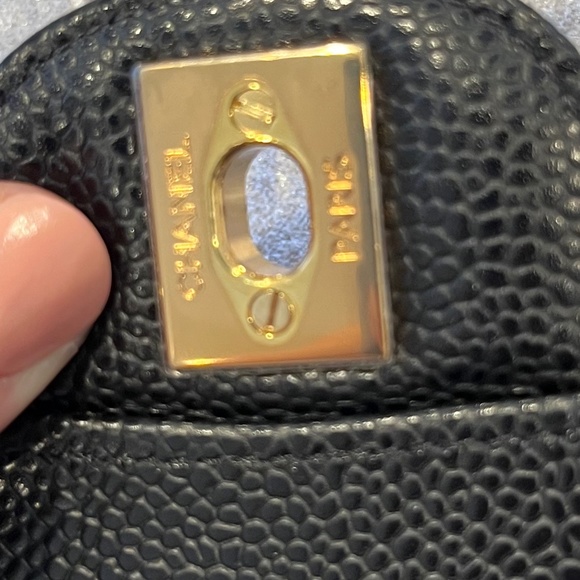 Chanel Classic Medium Flap Back Handbag in Black - Picture 10 of 15